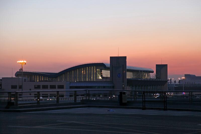 Dawn at Urumqi airport terminal 2
