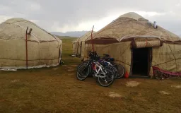 Bike tour - Atyrkul & Bakyt yurt camp - Song Kul lake