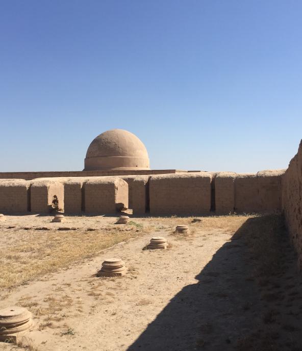 Buddhist archaeological site in the Central Asia region of Bactria, in the Termez oasis near the city of Termez in southern Uzbekistan