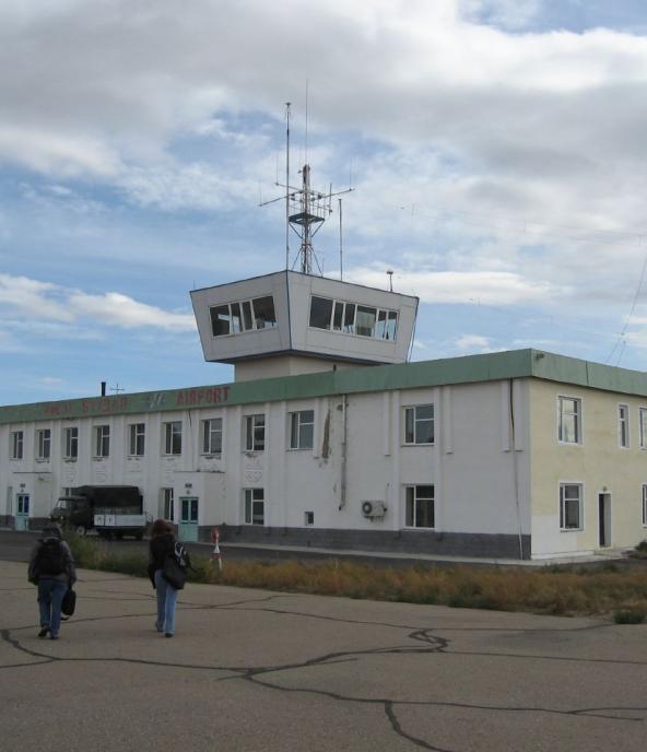 Moron airport in Mongolia
